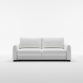 White sofa on a white background