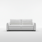 White sofa on a white background