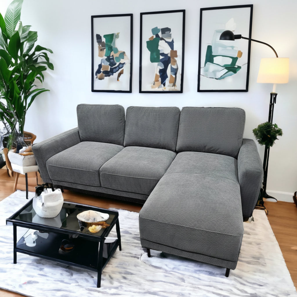 Naoh Sectional Sofa Reversible chaise - Dark Grey image 0