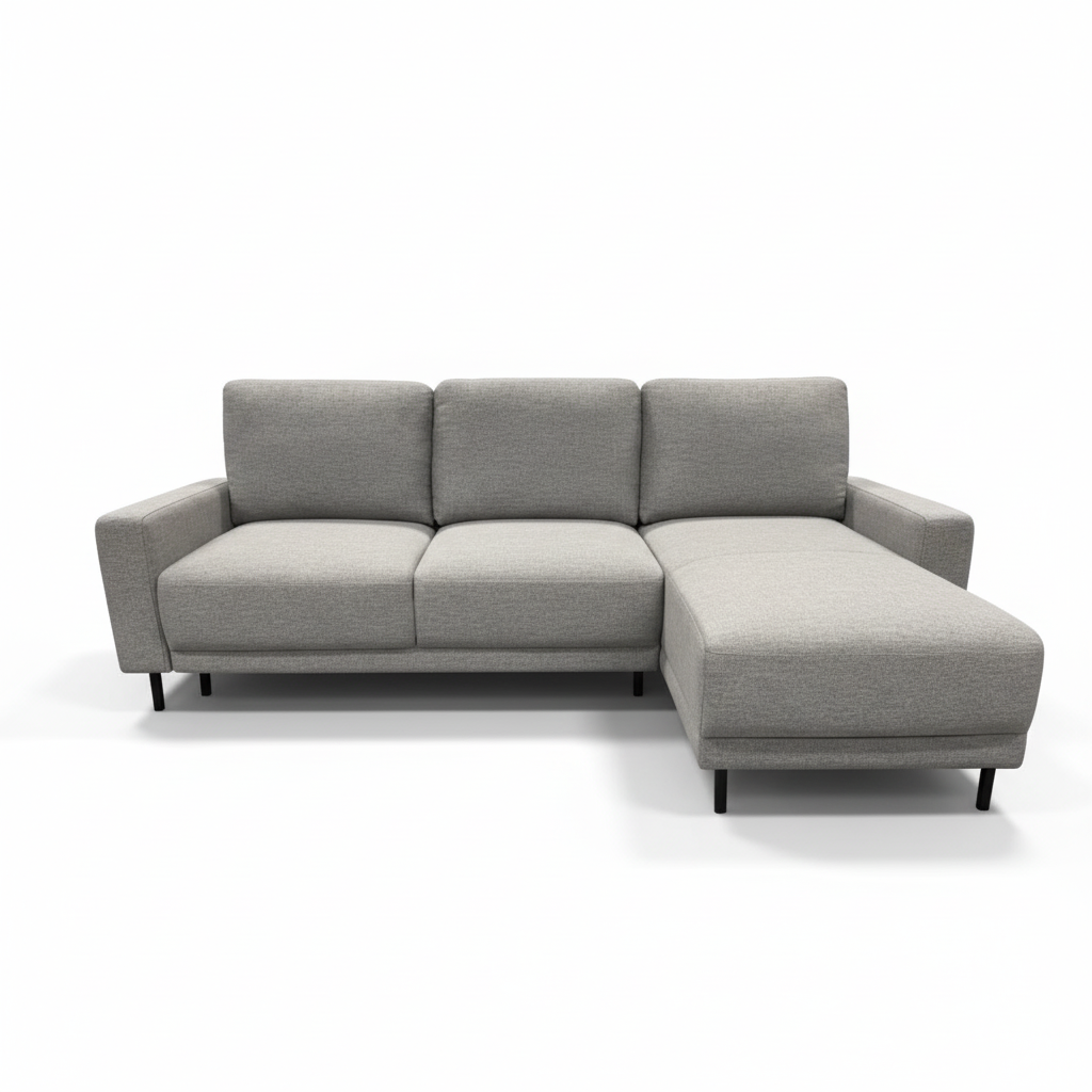 Naoh Sectional Sofa Reversible chaise - Light Grey image 0