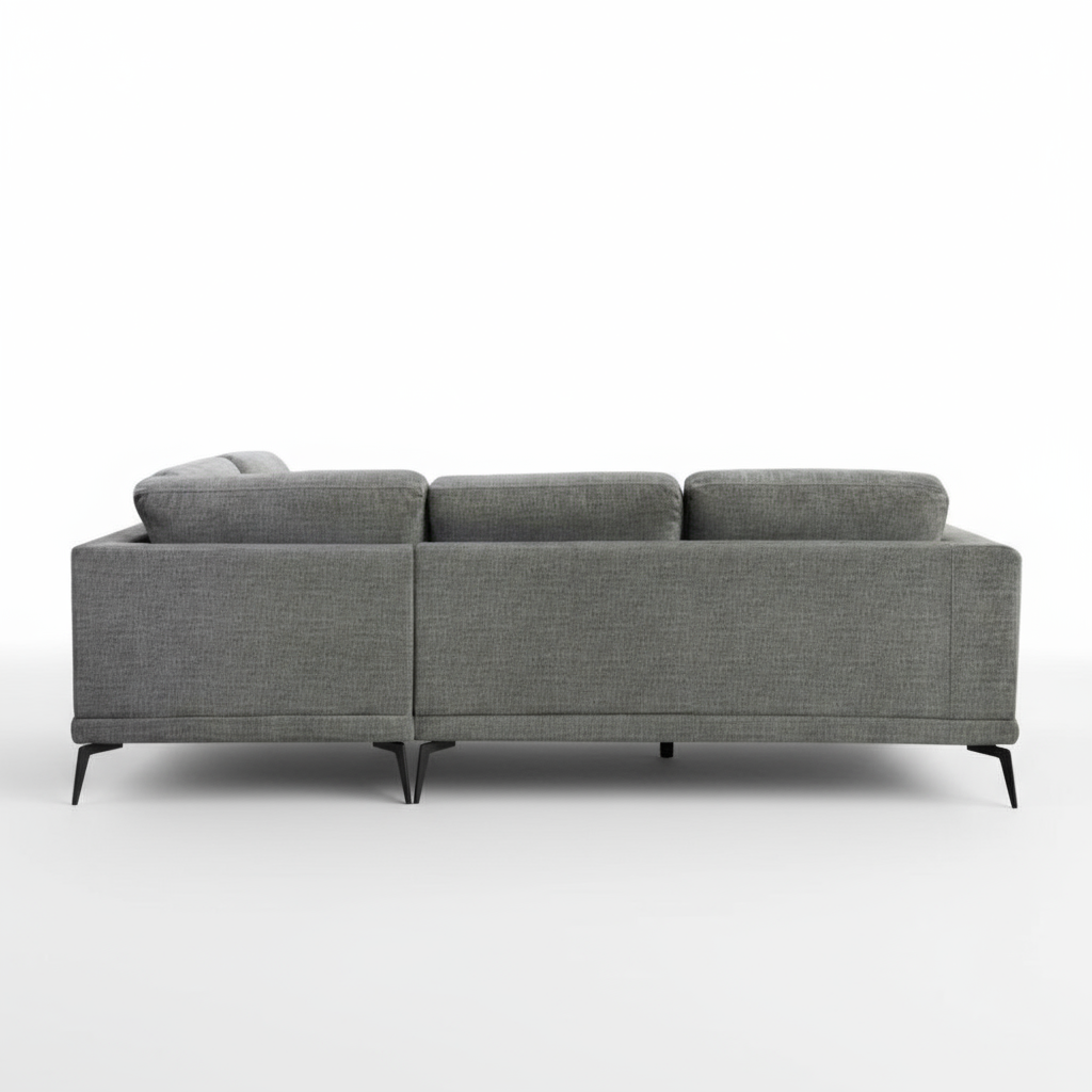 Gray sofa on a white background