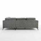 Gray sofa on a white background