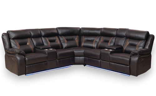 Cambell Reclining Sectional with LED Lighting image 1