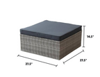 Outdoor Rattan Wicker Patio Sofa Set – Cushioned Sectional Garden Furniture Set for Balcony, Deck, or Backyard image 3