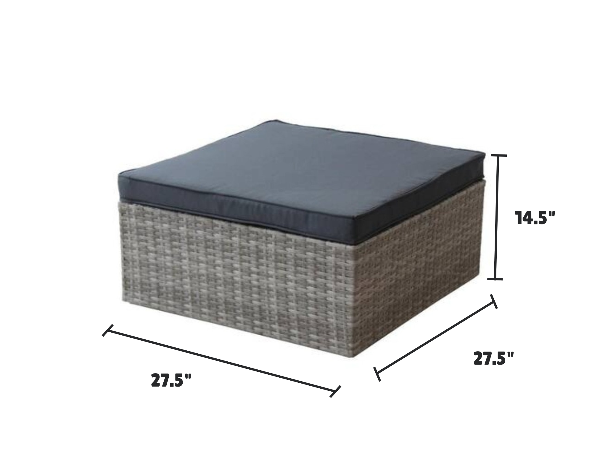 Outdoor Rattan Wicker Patio Sofa Set – Cushioned Sectional Garden Furniture Set for Balcony, Deck, or Backyard image 3