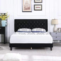 Tokyo - Black Velvet Fabric Bed Frame image 0
