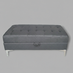 Mauritius Reversible Sectional with Storage Ottoman – Black image 2
