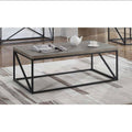 Wood and Metal Coffee Table with Open Frame Design image 0