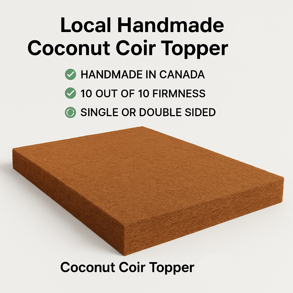 Natural Coconut Coir Mattress Topper – 4.5" Firm  Support