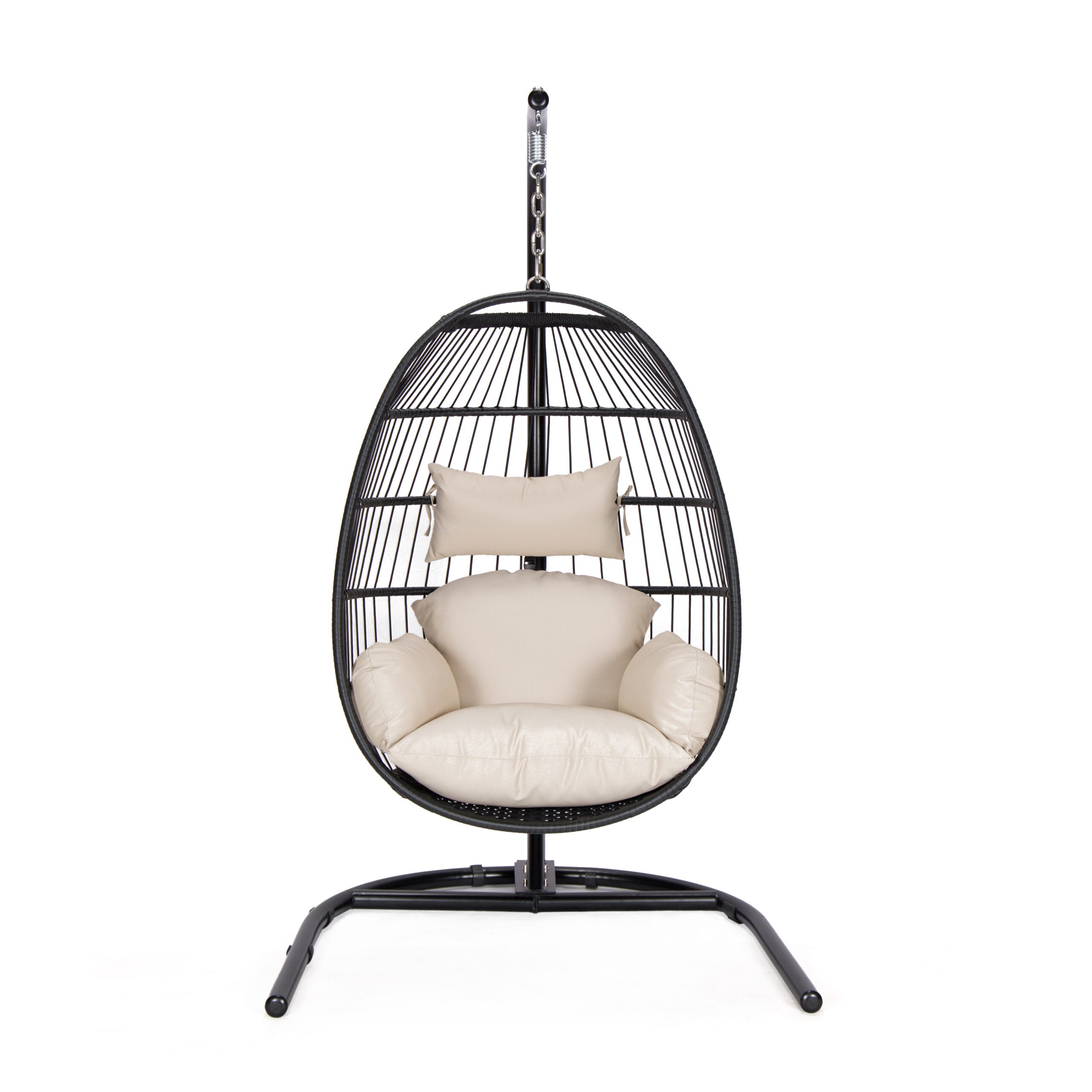 Folding Basket with Beige cushion image 1