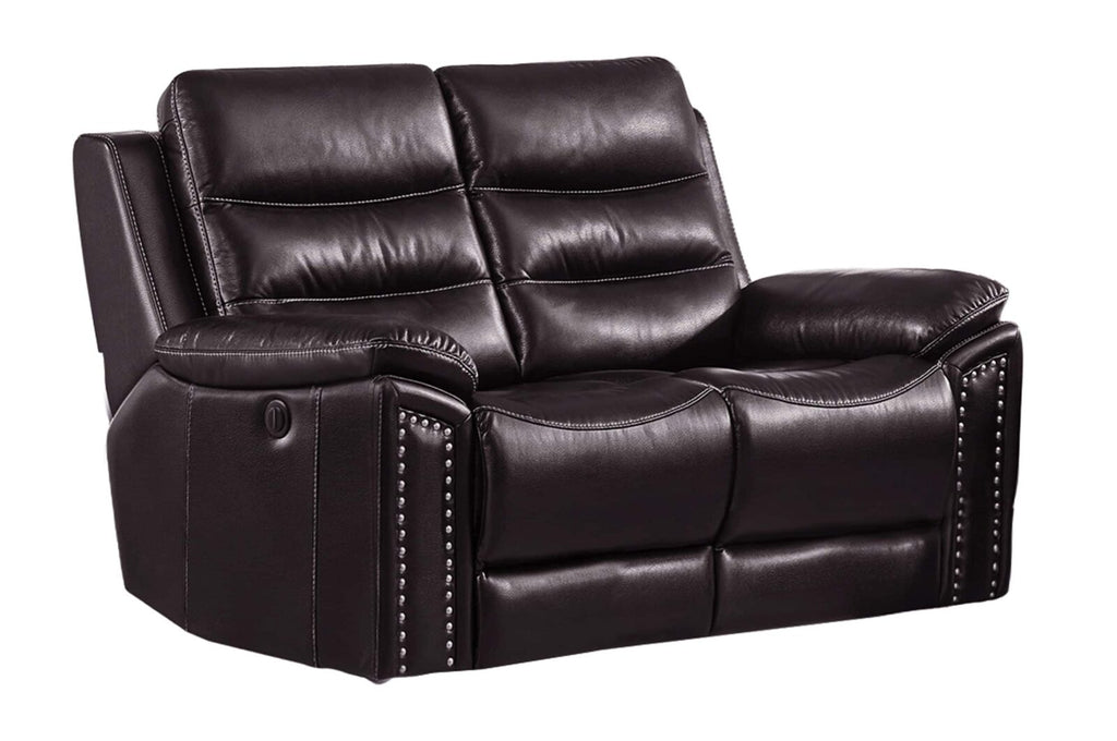 Jetson Reclining Loveseat – Leather Air Code # G03 Brown image 0