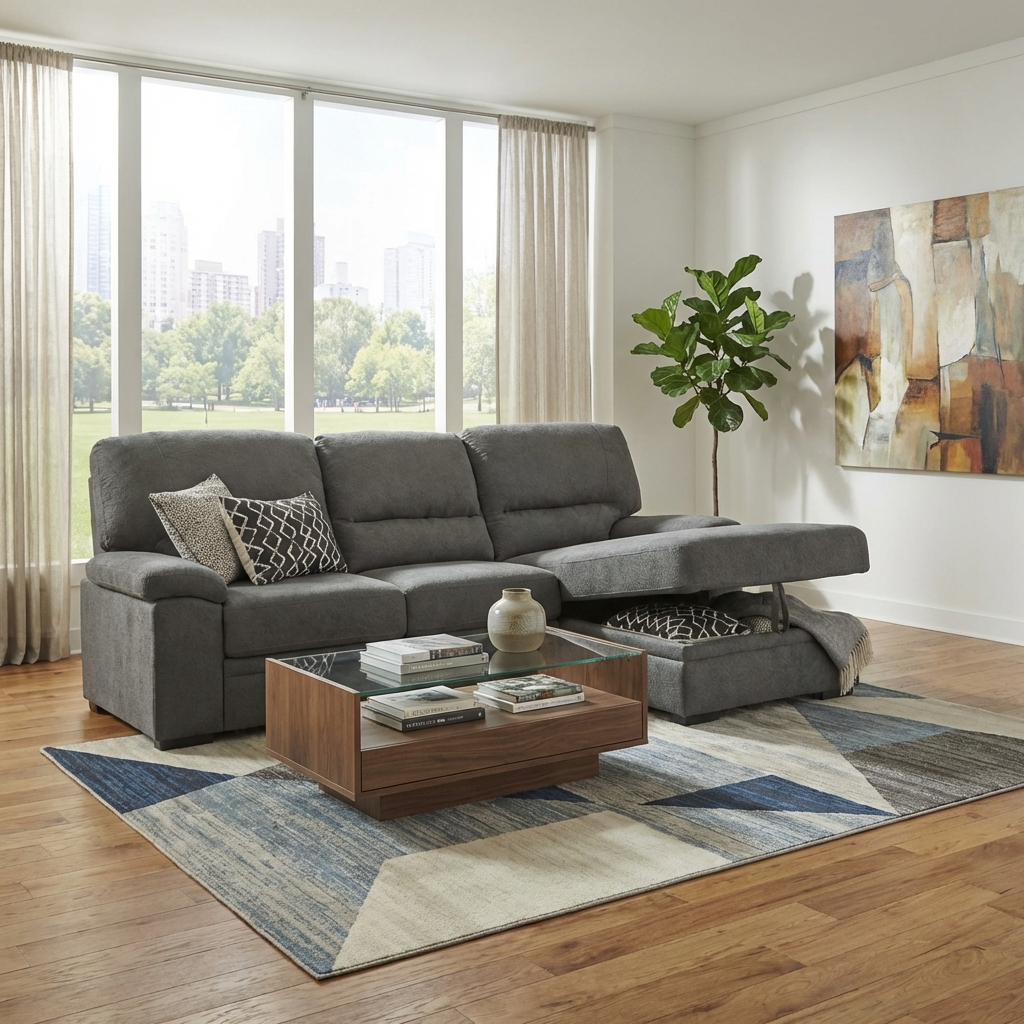 Lato 3-Seater Family Sofa – Dark Grey Ultra-Soft Microfiber
