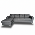 Milan 4 seater sectional - Black image 0