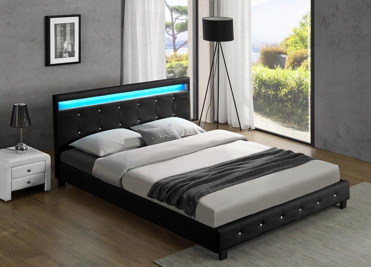 Kyoto - Black Leather LED Bed Frame image 2