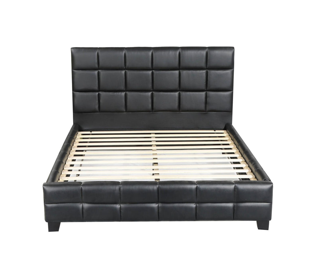 Porto – Upholstered Platform Bed, Black image 0