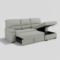 Lato 3-Seater Contemporary Sofa –  Grey Tailored Fabric