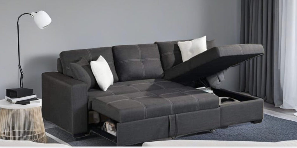 Hudson sectional sofa bed with storage - Seude image 1