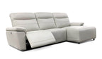 Monaco Power Reclining Sectional in Light Grey image 2