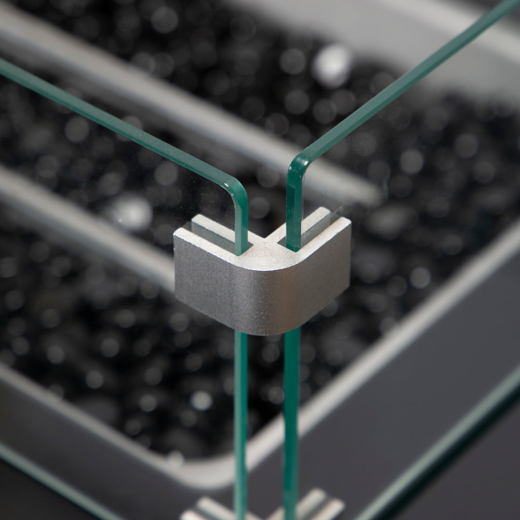 Wicker fire table - Grey