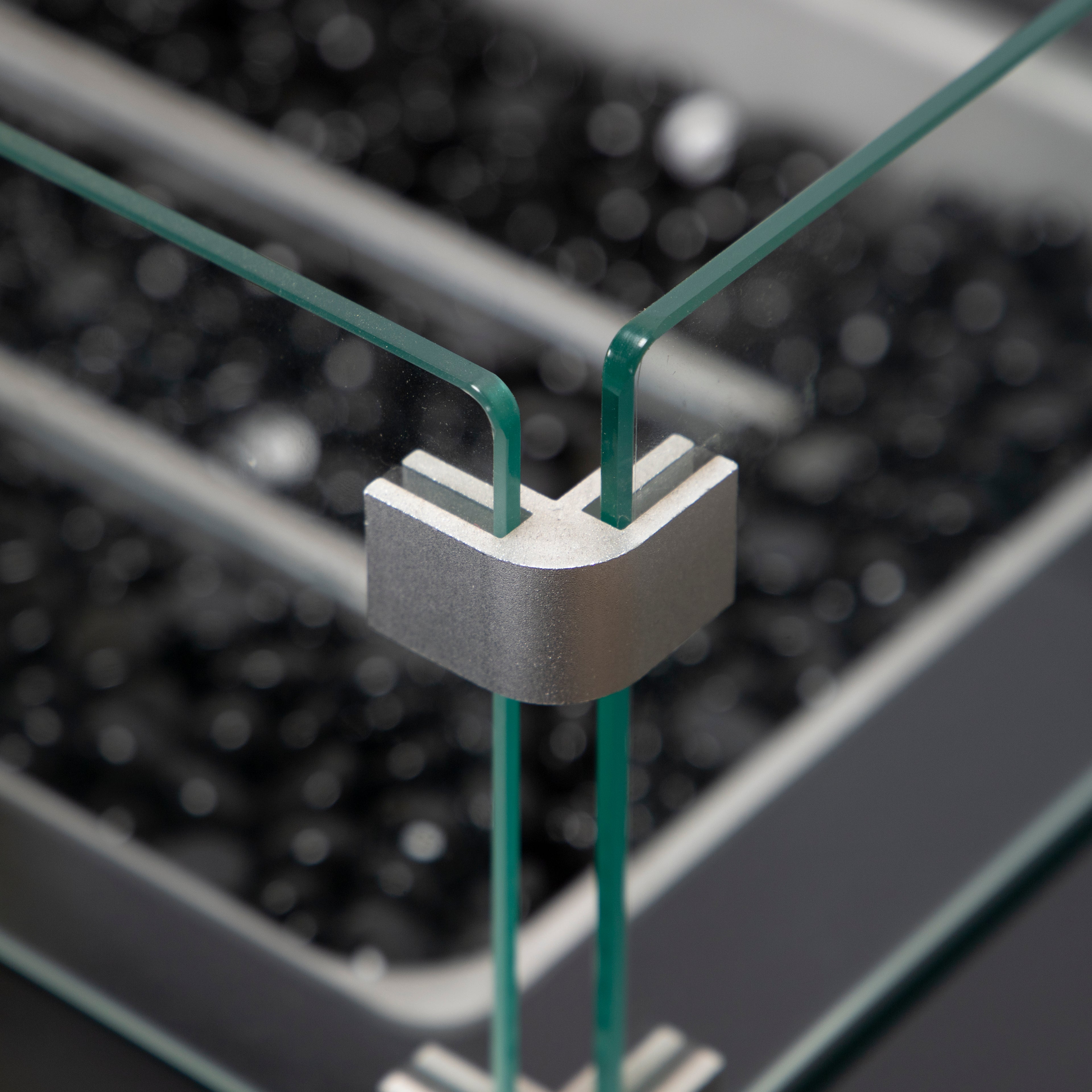 Wicker fire table - Grey