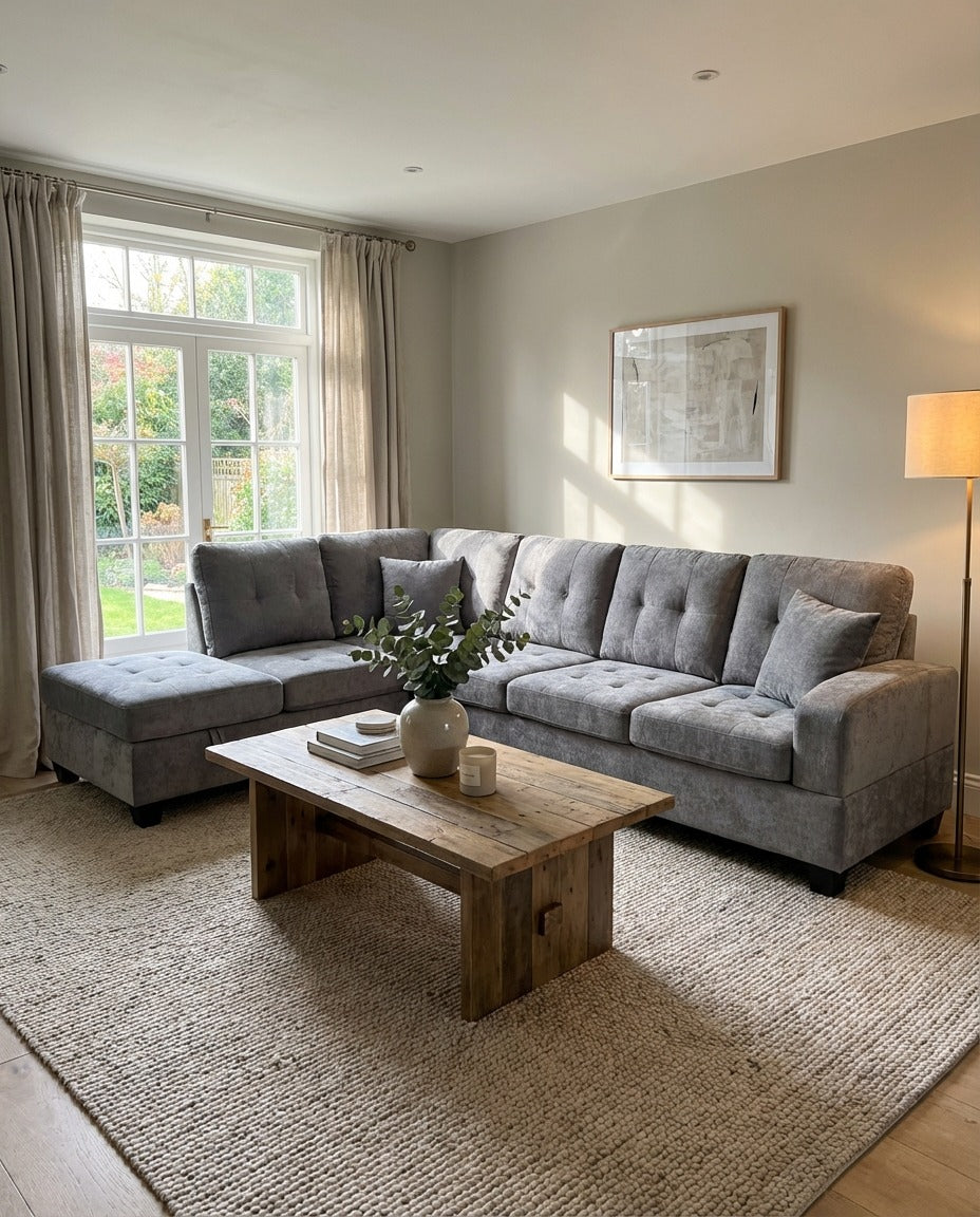 Marbella 110" L-Shape Storage Sectional