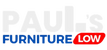 Paul's Furniture Low logo with 'LOW' in red on a white background