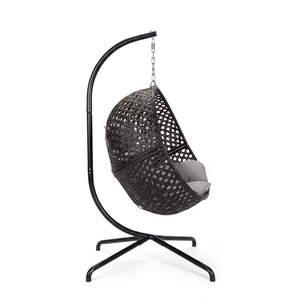 Single Folding Swing with Red Cushion image 1