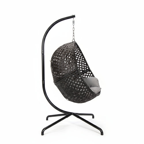 Single Folding Swing with Red Cushion image 1