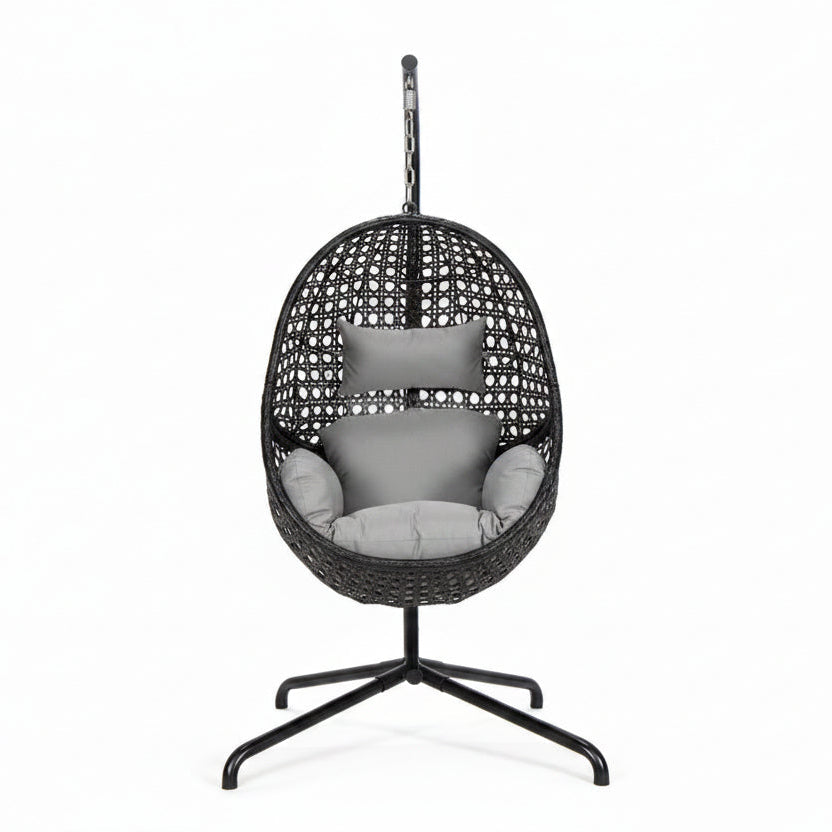Single Folding Swing with Red Cushion image 2