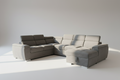 Rio Sectional Sofa Bed with Storage - Light Grey Fabric