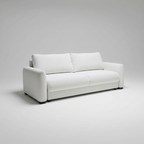 Merzy 3-Seater Pull-Out Sofa Bed with Storage – Sandstone Bouclé