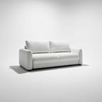 Merzy 3-Seater Pull-Out Sofa Bed with Storage – Sandstone Bouclé