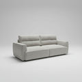 Gray sofa on a light gray background