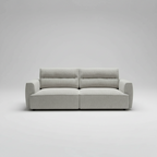 Gray sofa on a light gray background